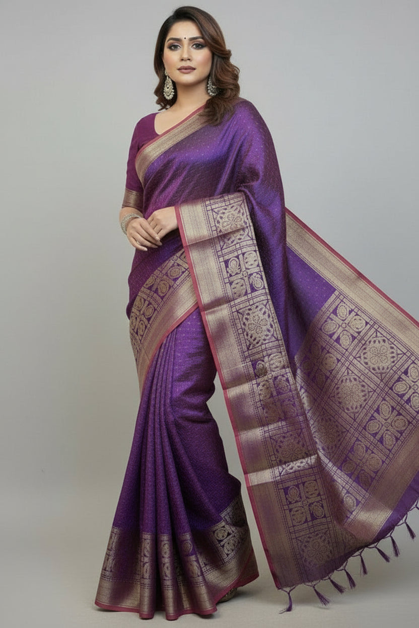 Swaranika- Kanjivaram Banarasi Silk Saree