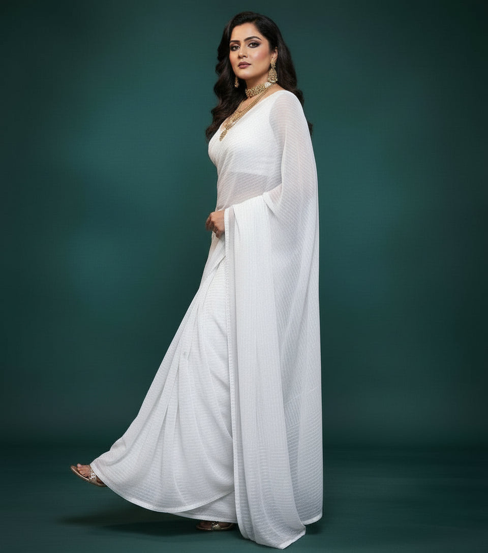 Moonline Drape Chiffon Georgette Saree