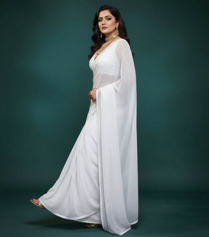 Moonline Drape Chiffon Georgette Saree