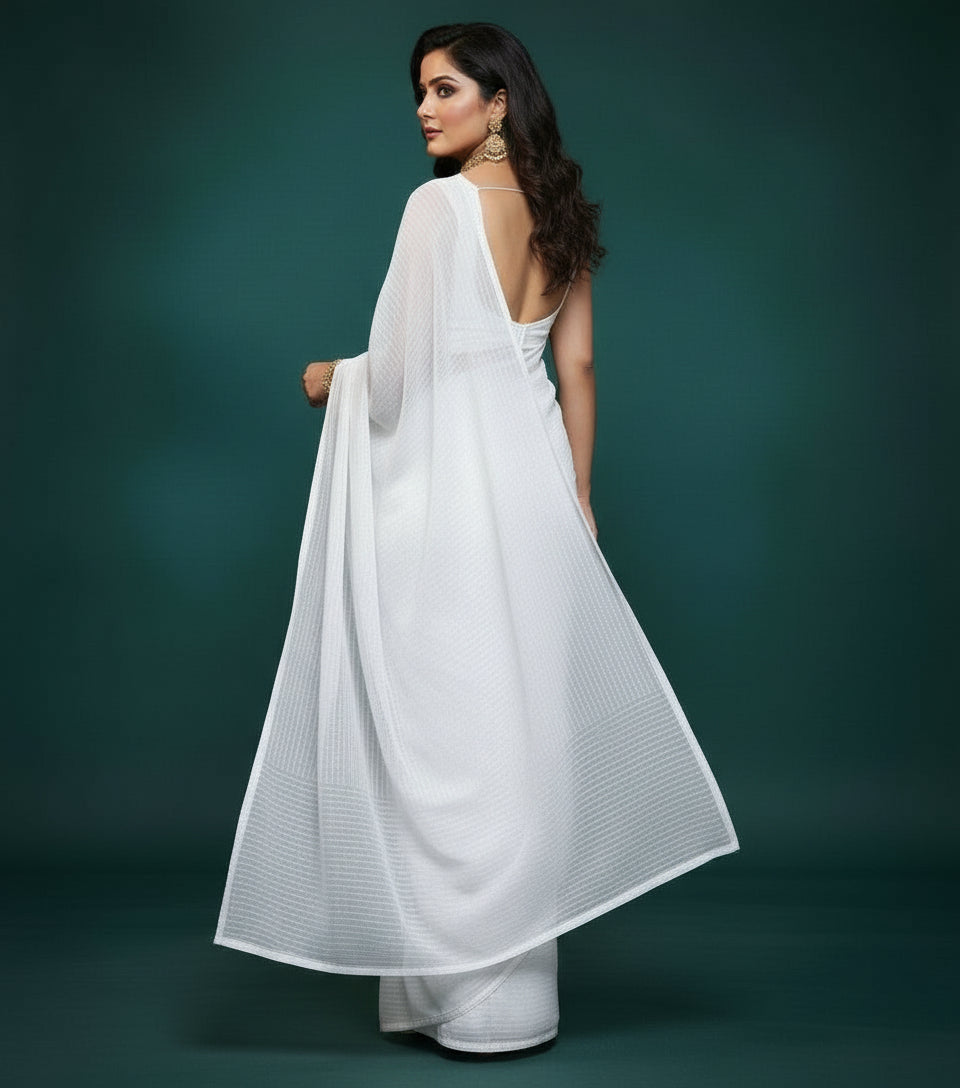 Moonline Drape Chiffon Georgette Saree