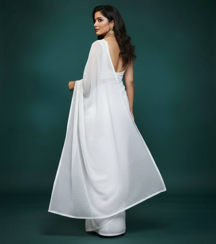 Moonline Drape Chiffon Georgette Saree