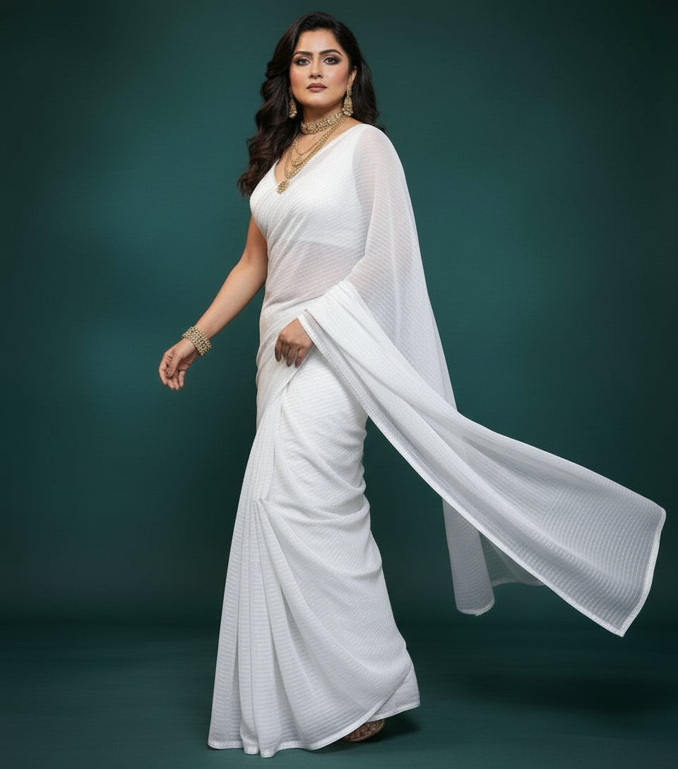 Moonline Drape Chiffon Georgette Saree