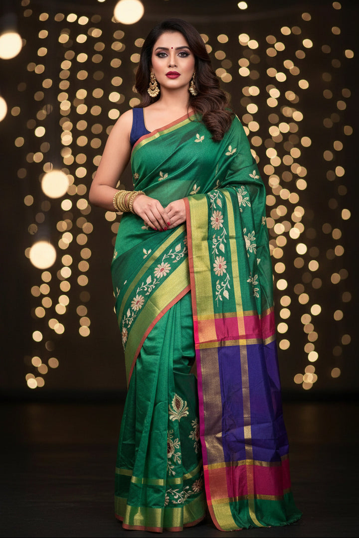Ember Silk Saree(Easy To Carry)