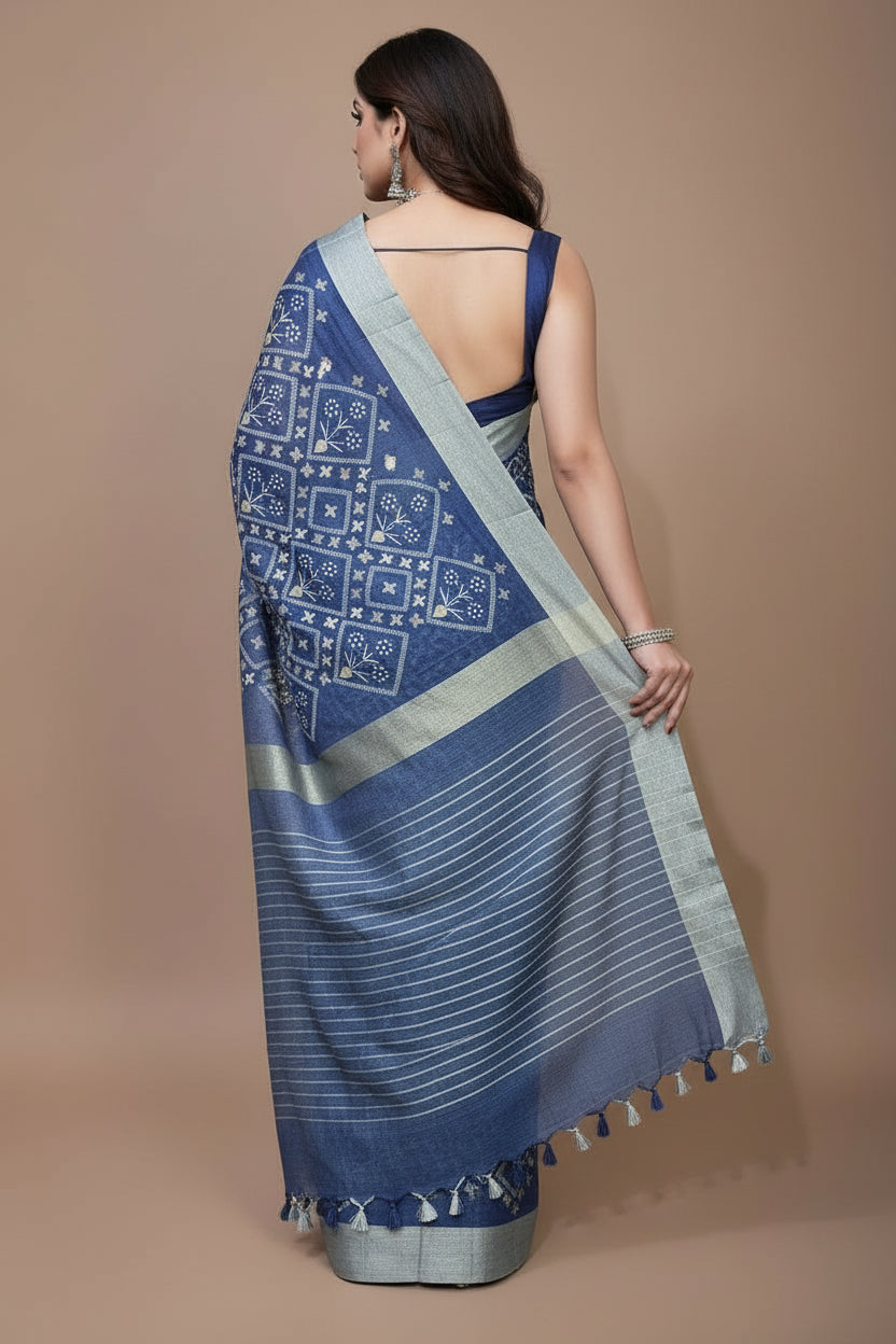 Aadhya- Pure Linen Saree