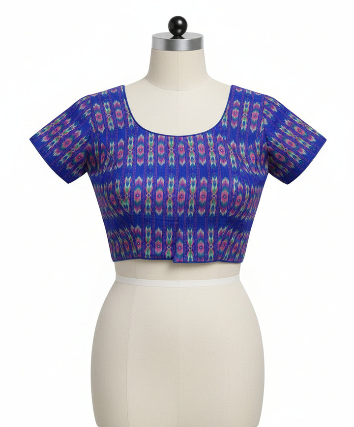 Ikkat Print Linen Saree