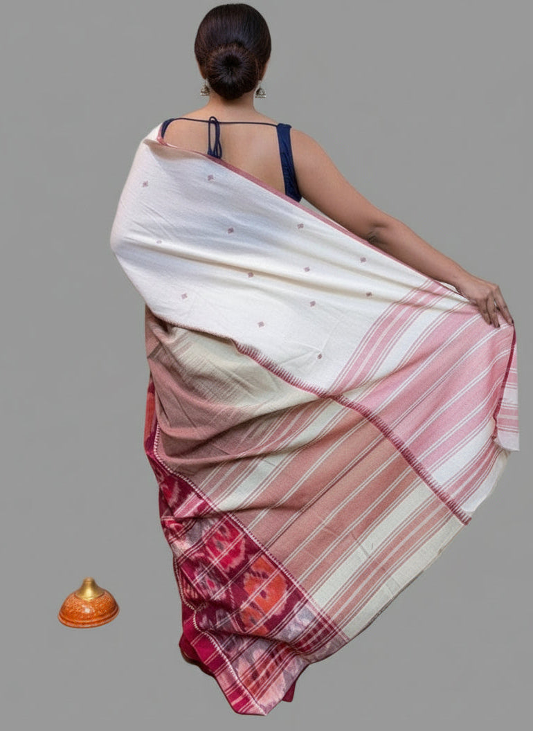 Ikatara - Dhonekhali Cotton Handloom Saree(Nabami)