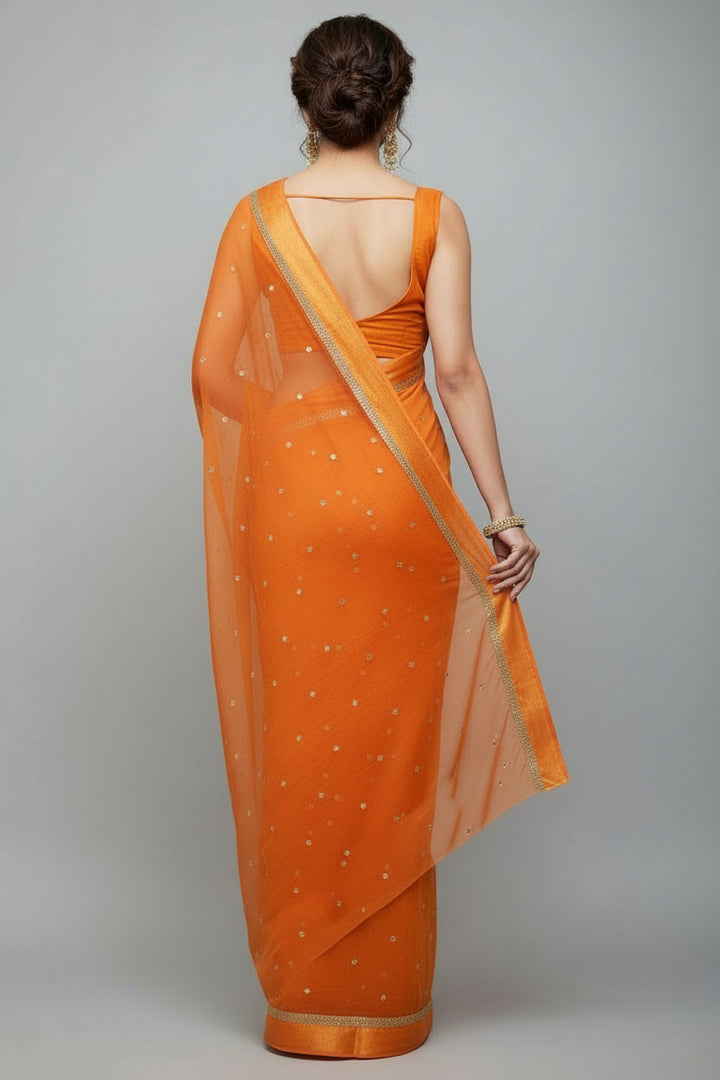 Amazing Chronicles Georgette Silk Saree