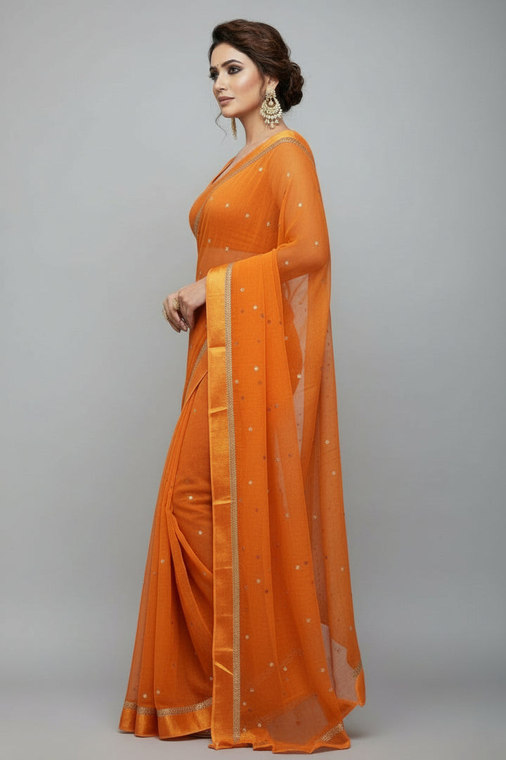Amazing Chronicles Georgette Silk Saree