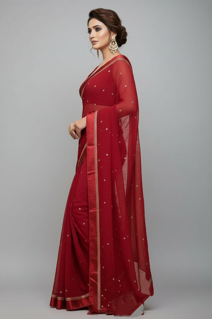 Amazing Chronicles Georgette Silk Saree