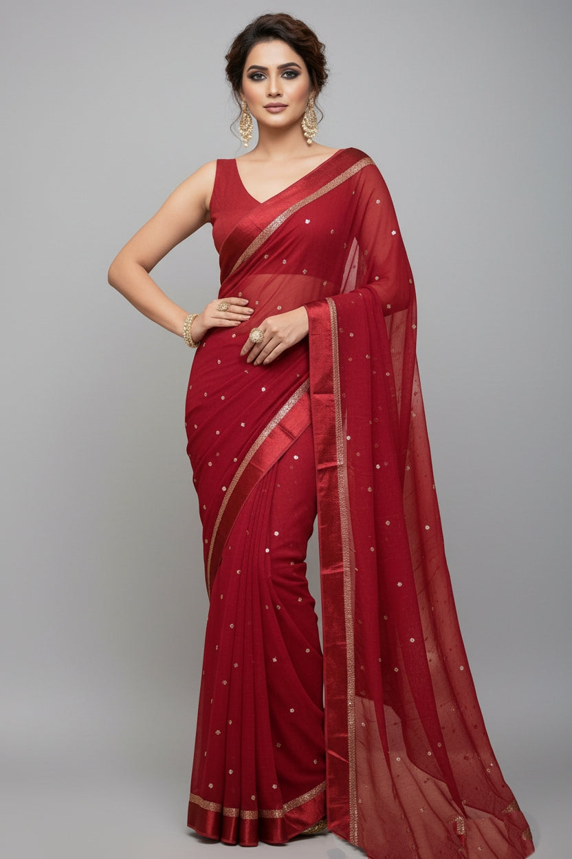 Amazing Chronicles Georgette Silk Saree