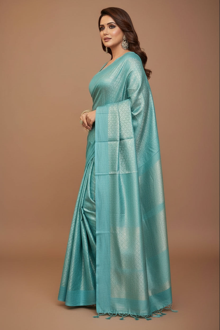 The Alure Of Soft  Bhagalpuri silk Saree