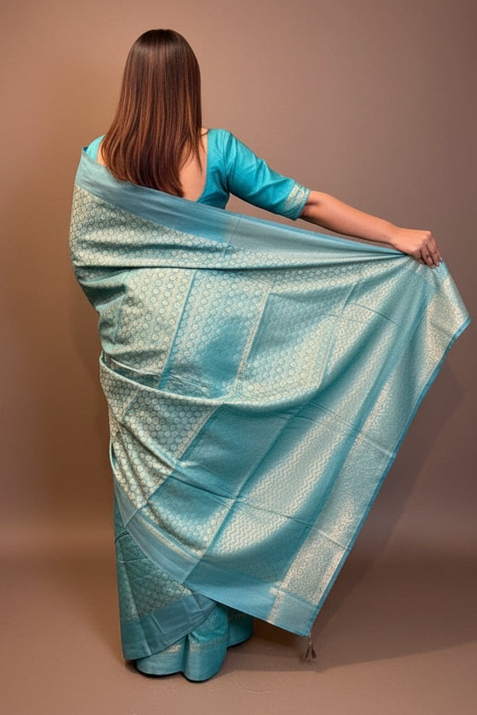 The Alure Of Soft  Bhagalpuri silk Saree