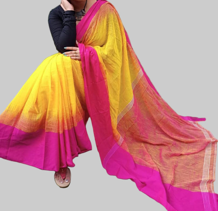Shoroter Pathe Khadi Cotton Saree