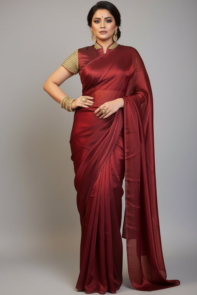 Glow of Eternity Fancy Silk Saree