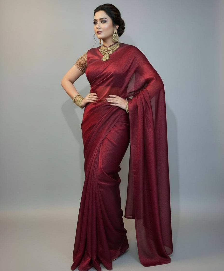 Glow of Eternity Fancy Silk Saree