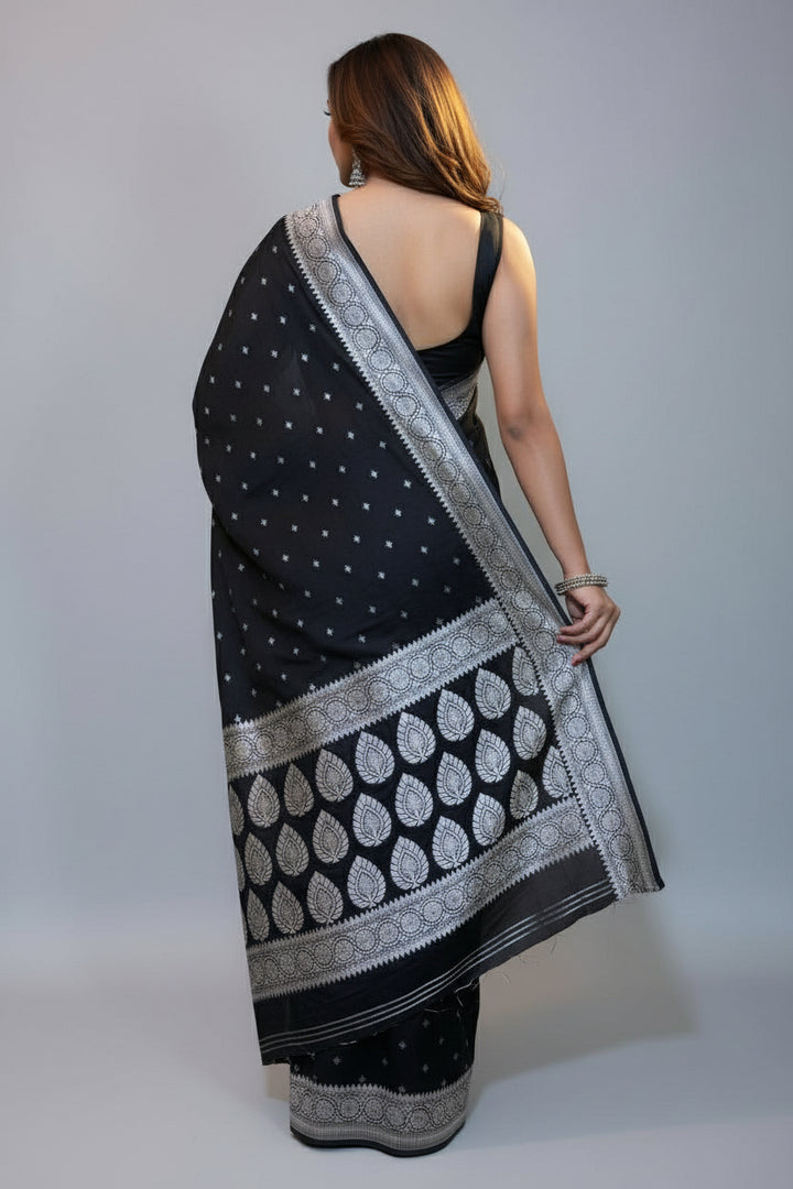 Shadow Of Beauty-Semi Katan Light Silk Saree