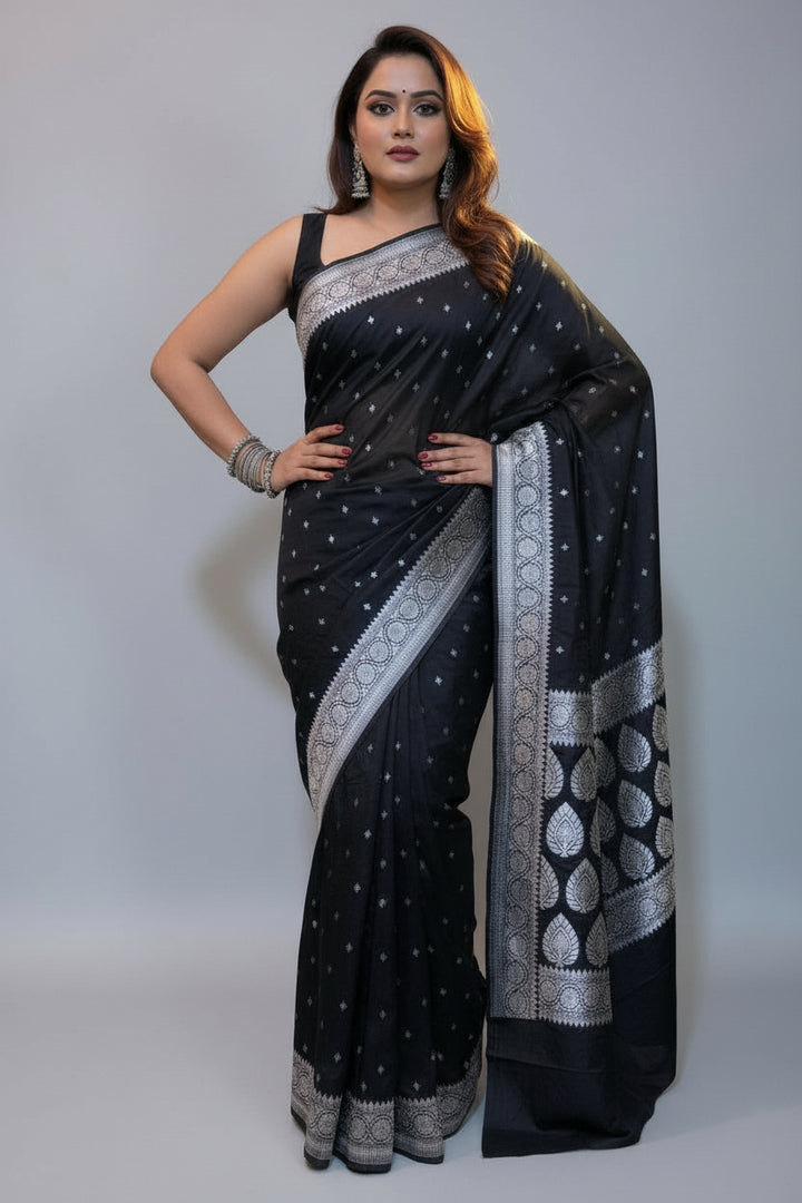 Shadow Of Beauty-Semi Katan Light Silk Saree
