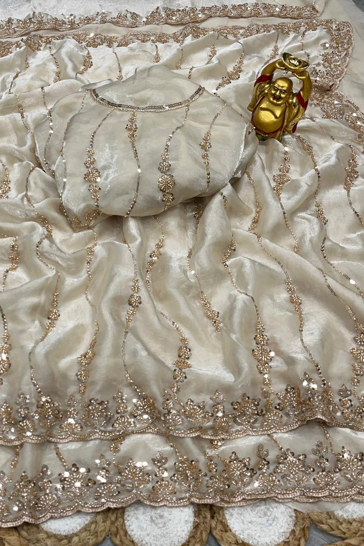 Autumn Trail Fancy Silk Saree