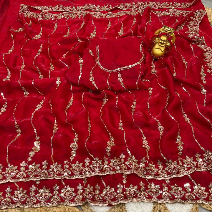 Autumn Trail Fancy Silk Saree