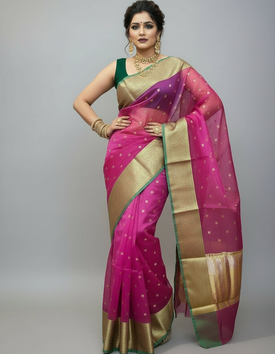Eternal Heritage Banarsi Organza Saree