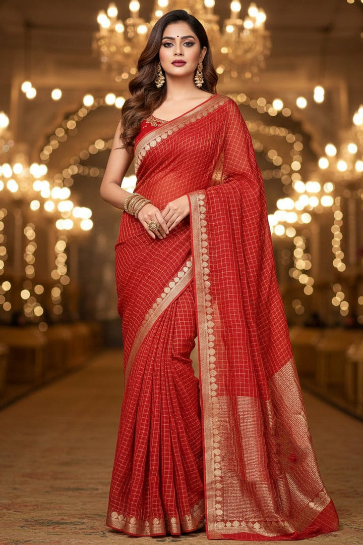 Nova Waterfall Viscose Georgette Saree