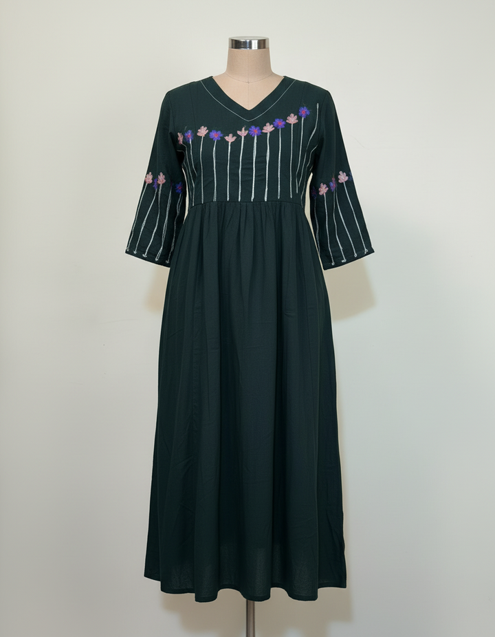 Very Smart Look- Cotton Kurti Set