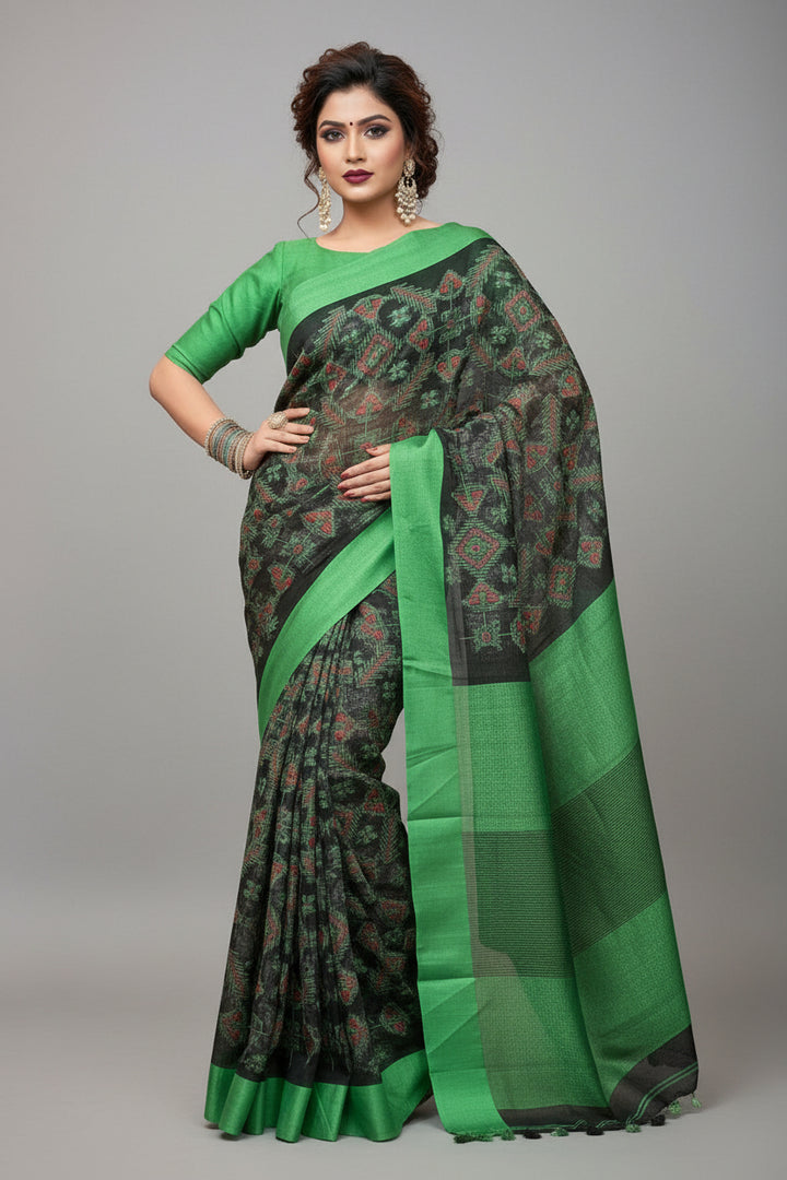 Saree Goals - Pure Linen Saree