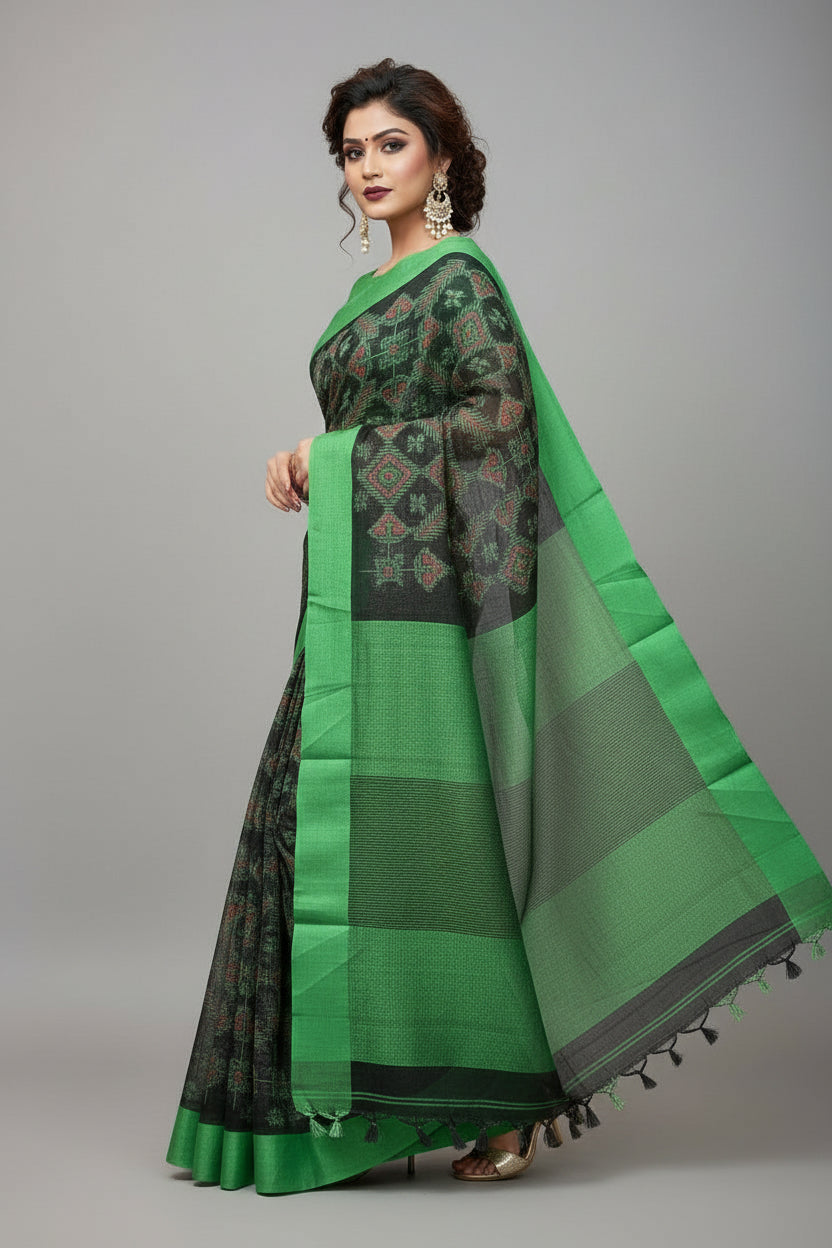 Saree Goals - Pure Linen Saree