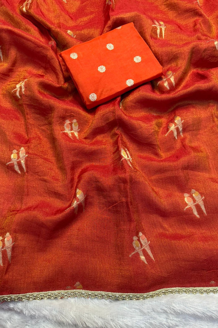 Written with Love Tissue Silk Saree