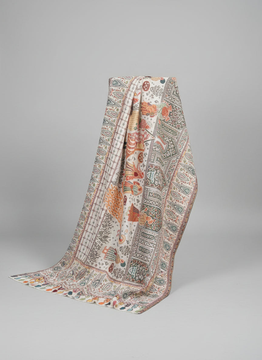 Snowsoft Pure Shawl Collection [ White ]