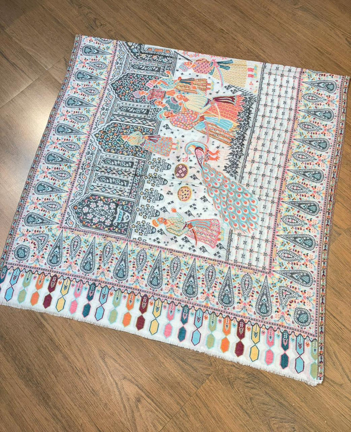 Snowsoft Pure Shawl Collection [ White ]