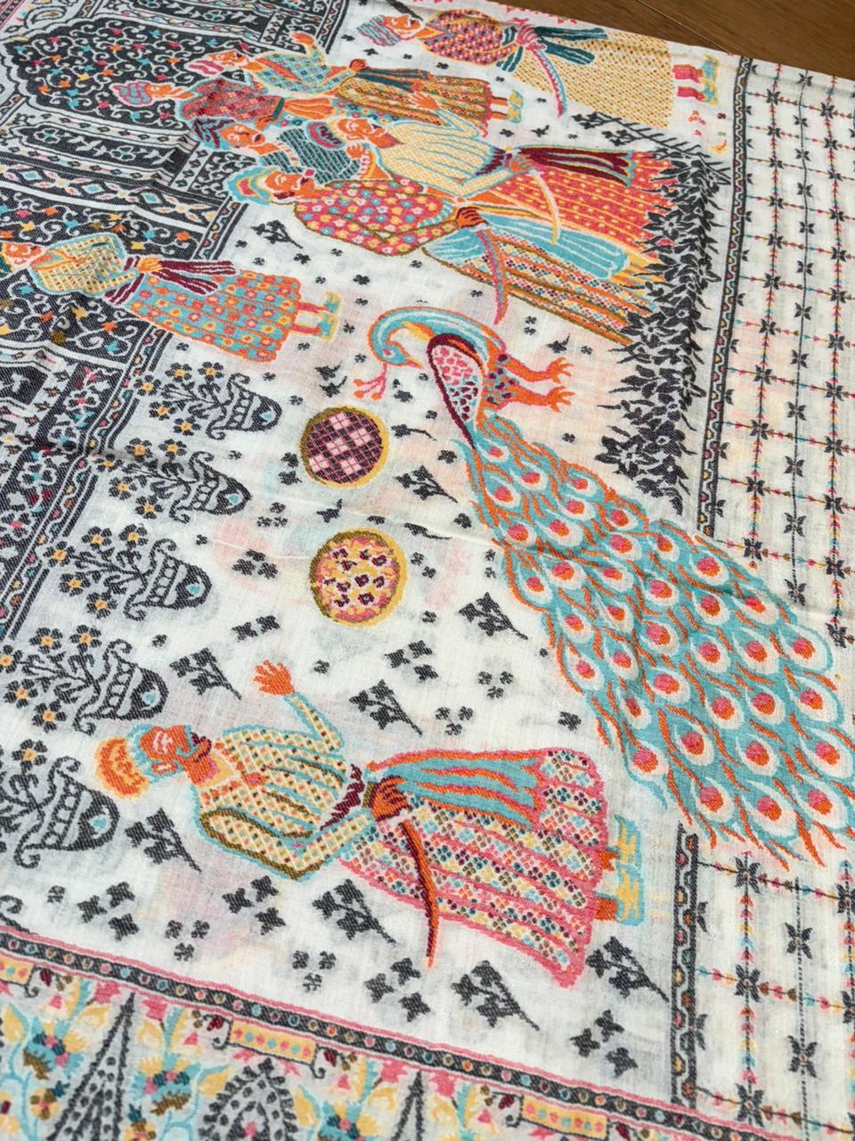 Snowsoft Pure Shawl Collection [ White ]