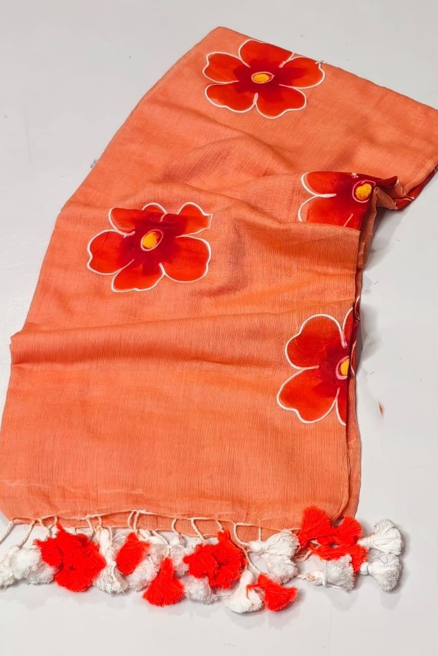 Hridoyer Shobdo Mul Cotton Saree