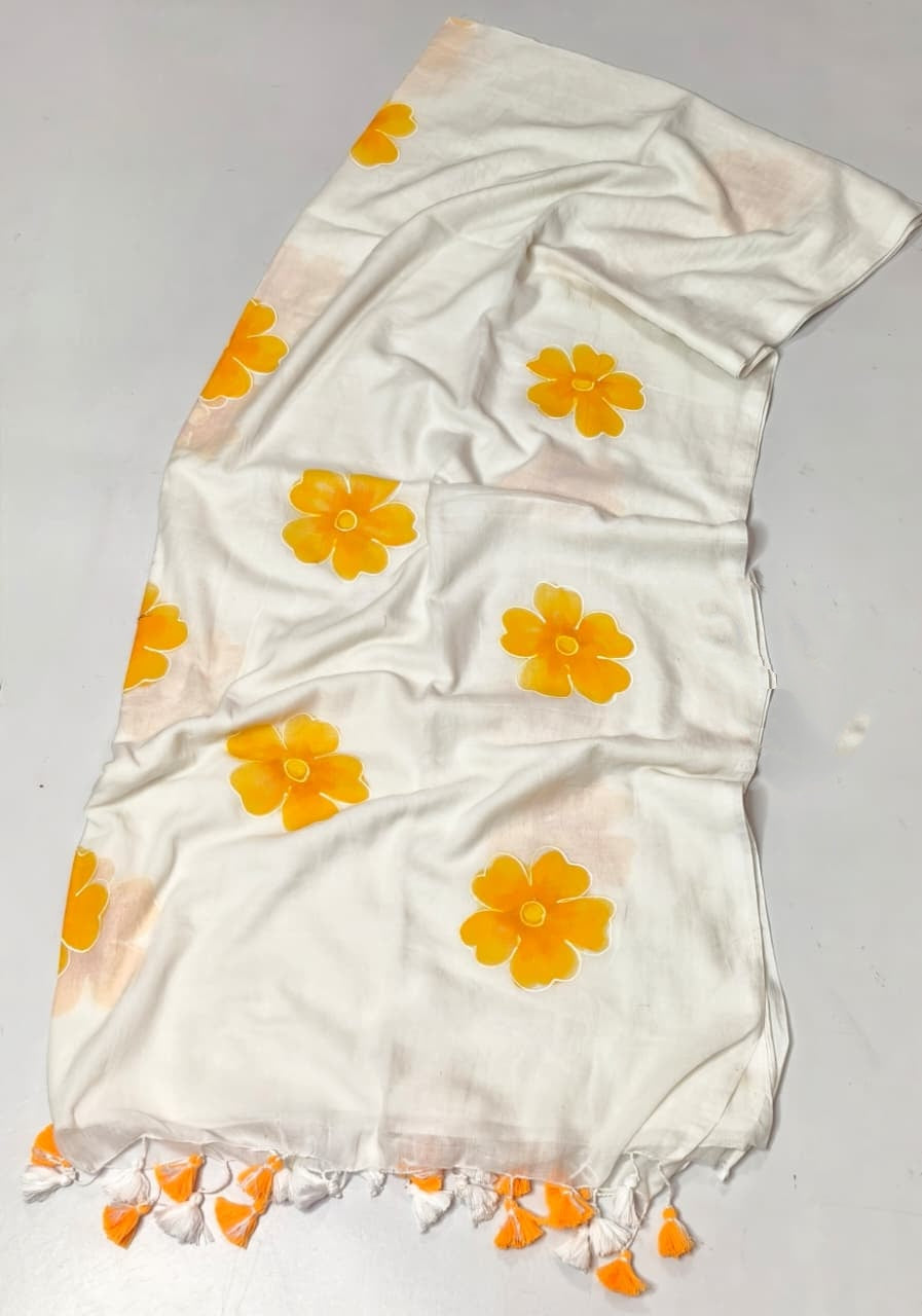 Hridoyer Shobdo Mul Cotton Saree