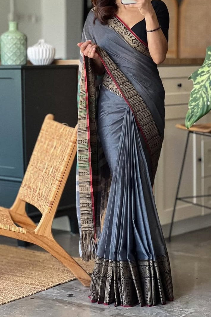 Windflower Glow Narayanpet Saree