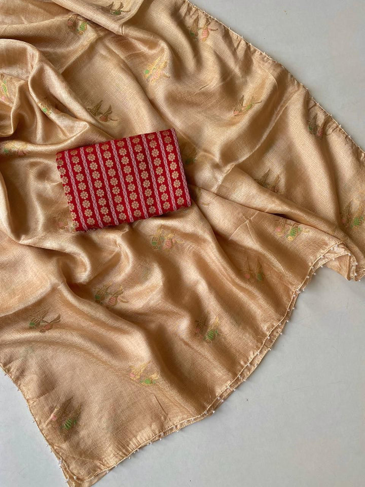 Ananta Aabha Jute Crush Silk Saree