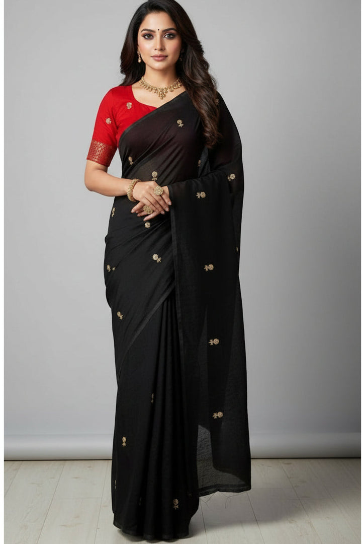 Peacebeam Satin Silk Saree