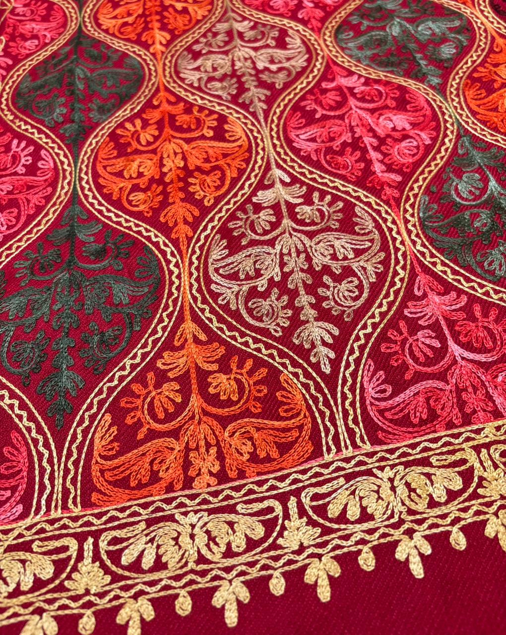 Frosted Warmth Stole Collection(Maroon)