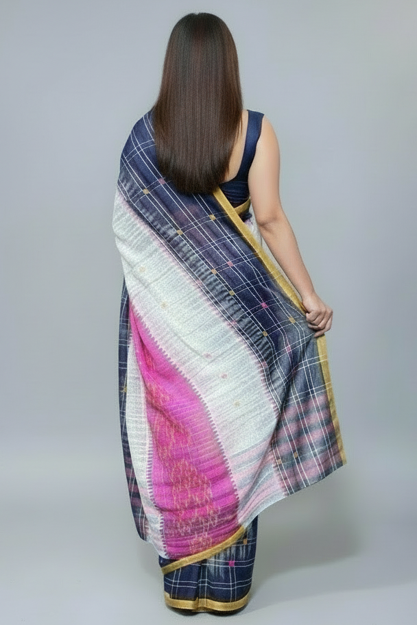 Ikatara - Dhonekhali Cotton Handloom Saree(Sashthi)