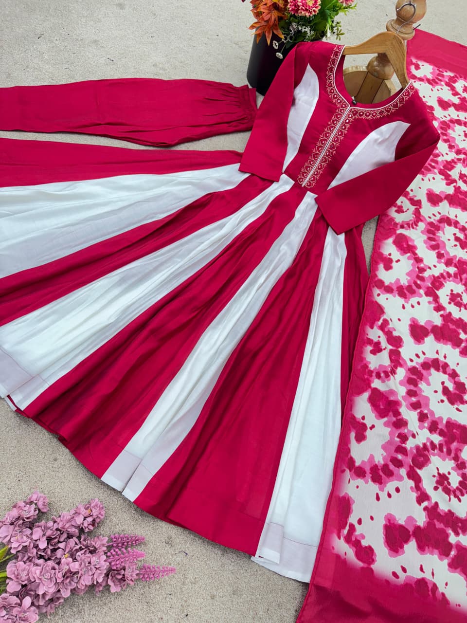 Glamour Touch Fancy Silk Gown