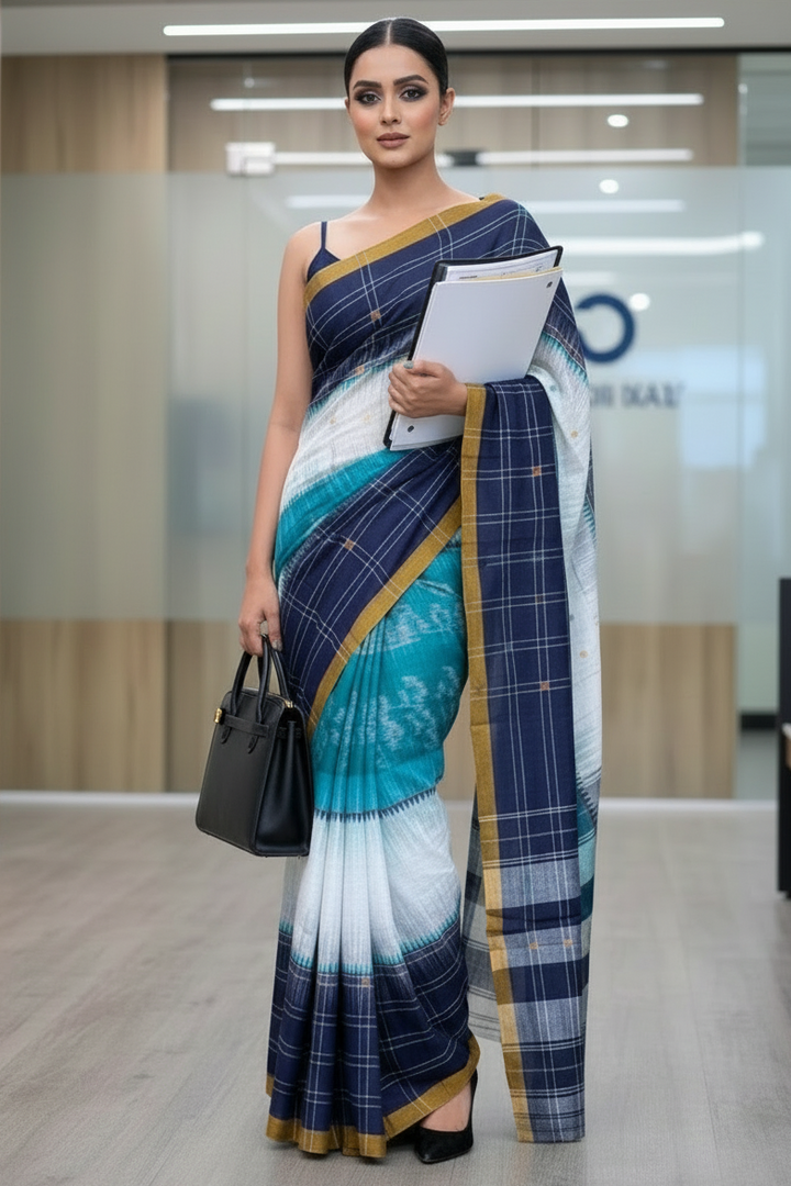 Ikatara - Dhonekhali Cotton Handloom Saree(Prathama)