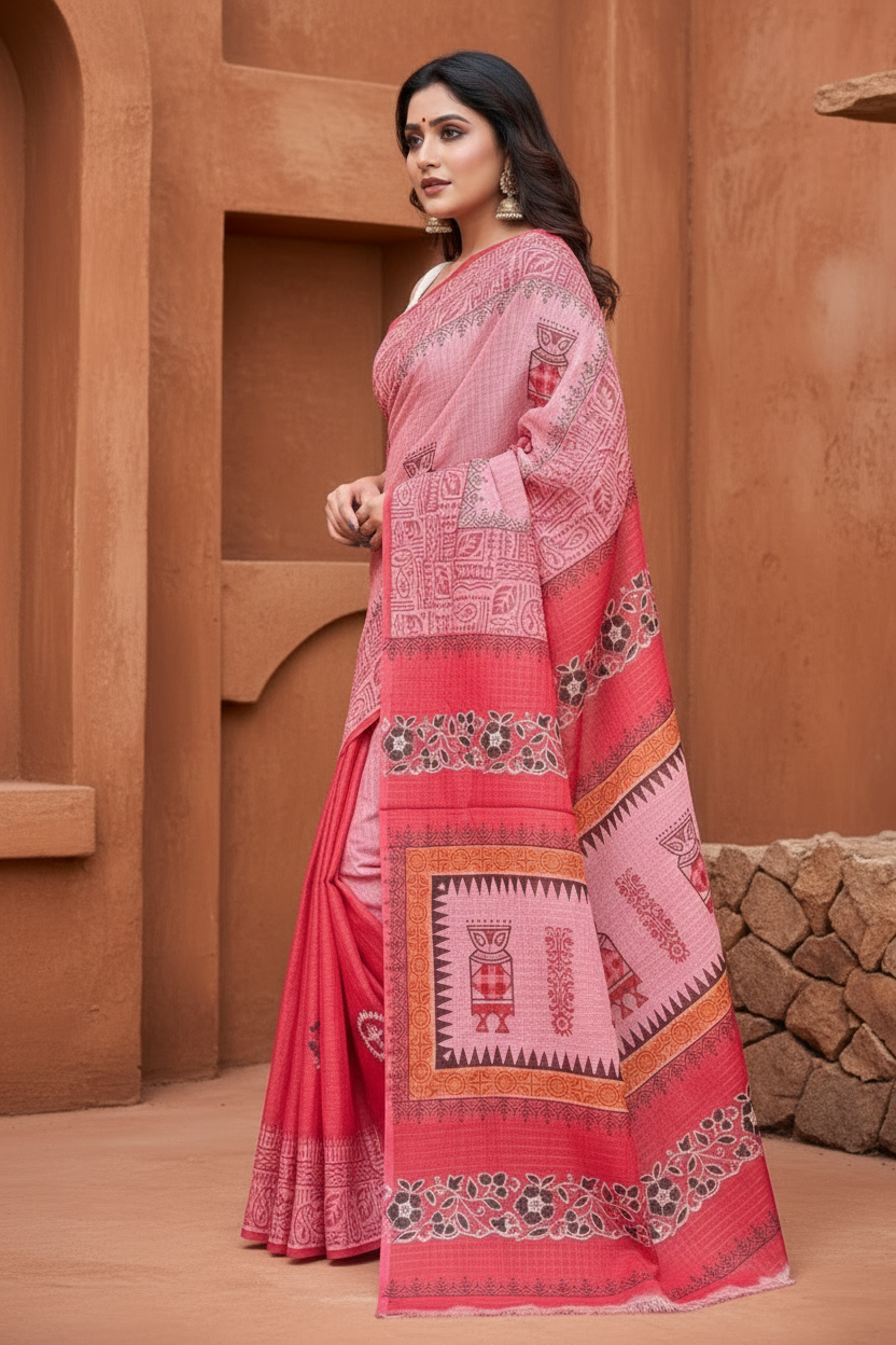 Neer - Dhonekhali Cotton Handloom Saree