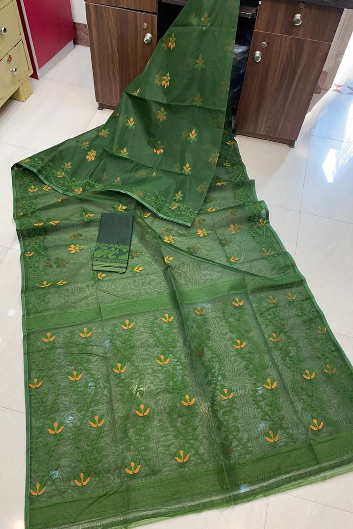 Tulir Taan Cotton Jamdani Saree