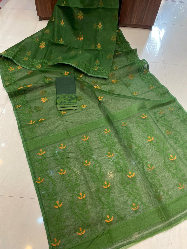 Tulir Taan Cotton Jamdani Saree
