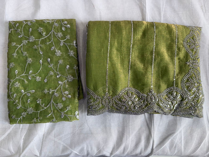 Aalaya Designer Chiffon Embroidery Silk Saree