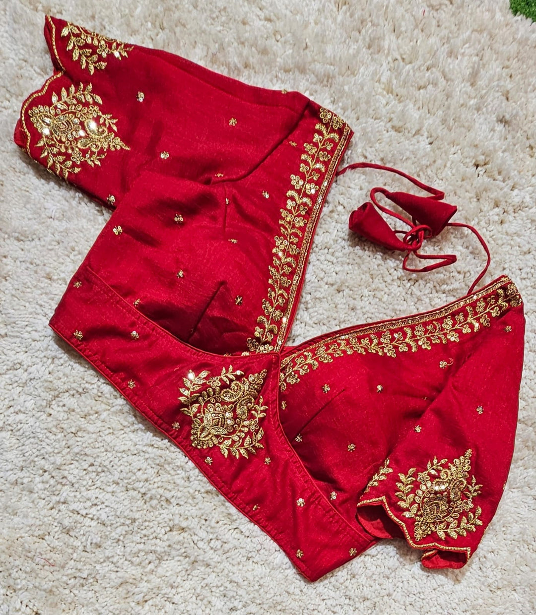 The Empress Gilded V-Neck Blouse