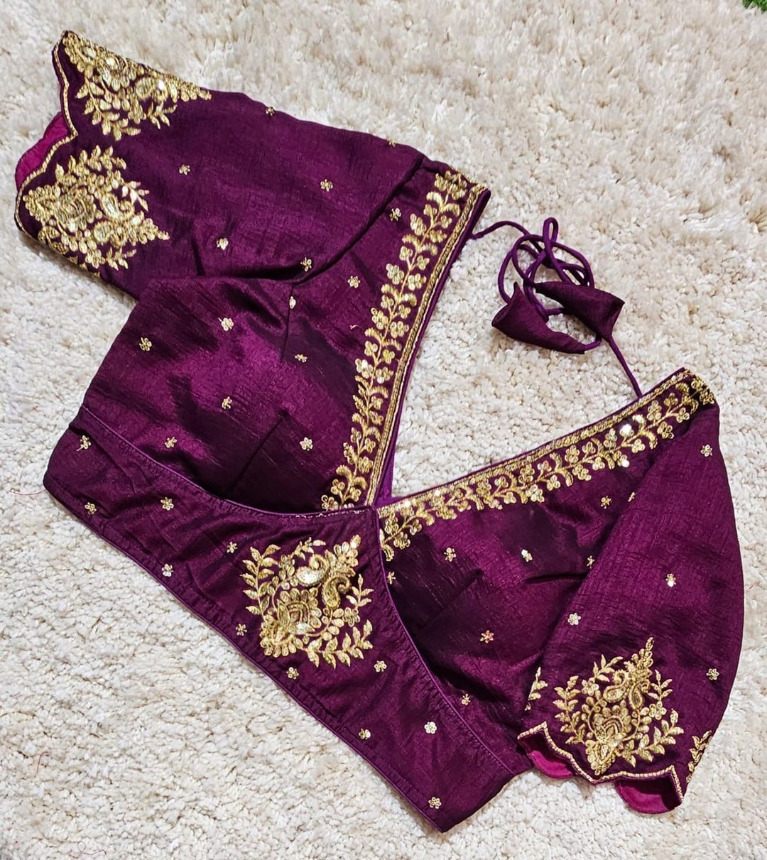 The Empress Gilded V-Neck Blouse