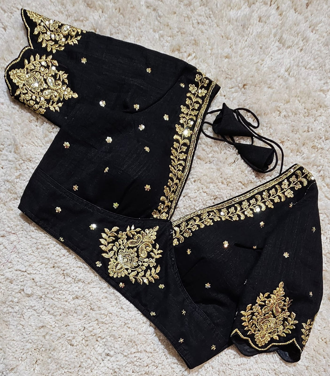 The Empress Gilded V-Neck Blouse