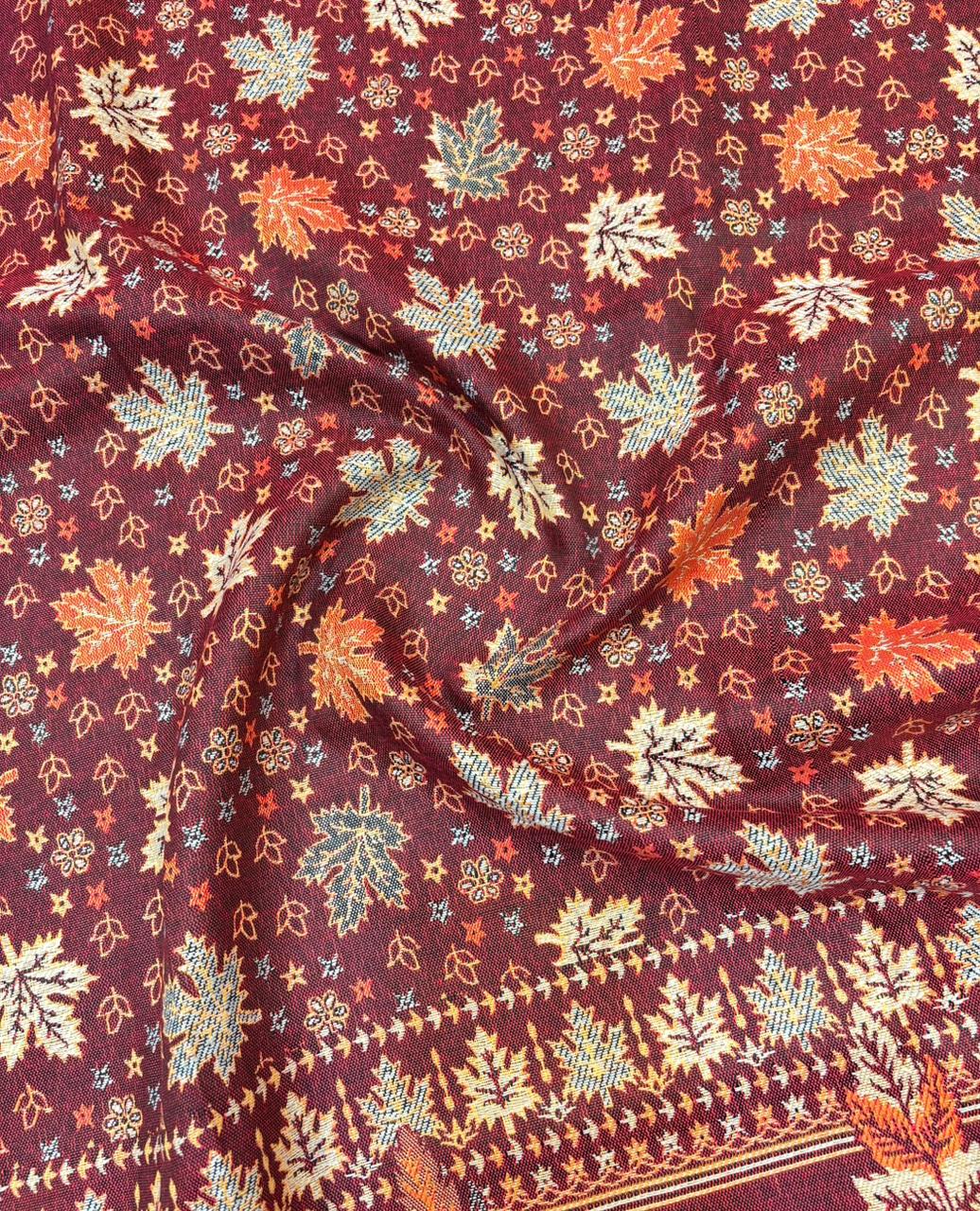 Cozy Warmth- Shawl Collection(Maple Leaf Design)