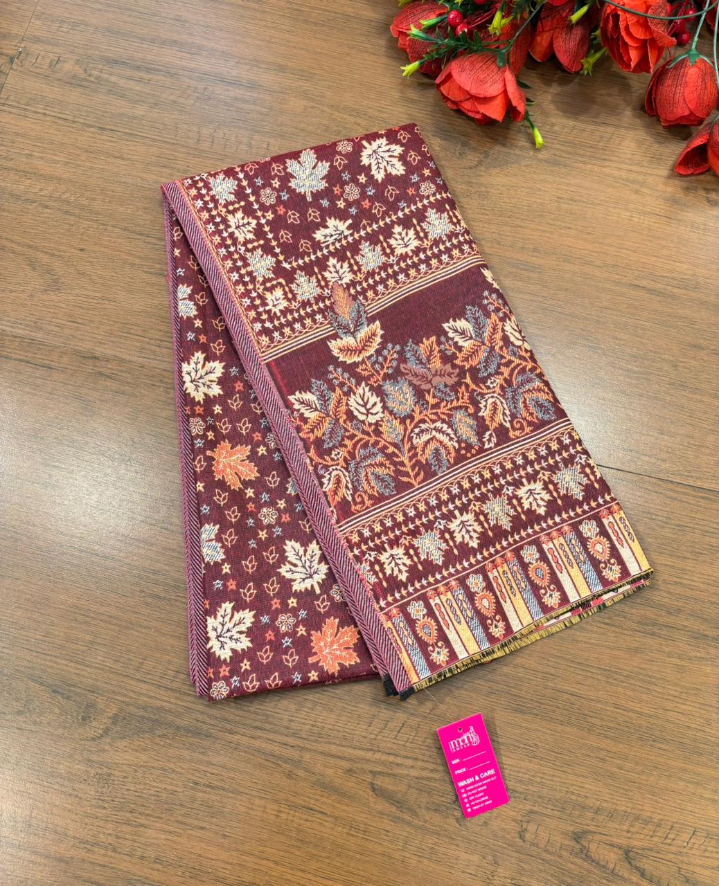 Cozy Warmth- Shawl Collection(Maple Leaf Design)